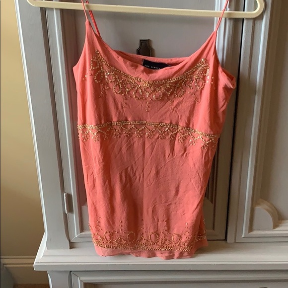THE LIMITED | Coral Sequin Tank Top (Size M) - Picture 1 of 2